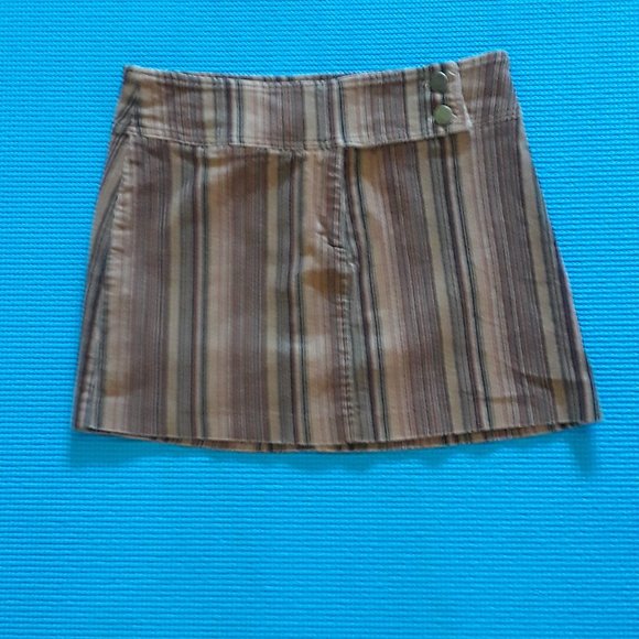 Striped Corduroy Skirt - Picture 1 of 3